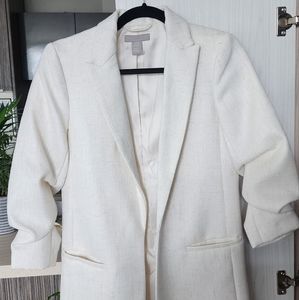H&M White Blazer XS